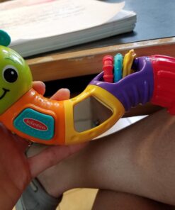 Infantino Topsy Turby Twist and Play Caterpillar Rattle - Rotating Body, Sliding Rings, Mirror & Noise Makers - Activity Toy for Ages 6 Months + 17 71YTws4xXGL