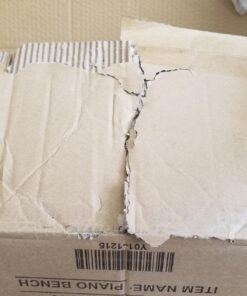 Smartxchoices 22''L Cushion Padded Piano Bench with Storage PU Leather Keyboard Stool Ebony Solid Wooden Seat Black 24 71YU39dBaSL