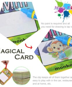 Coolplay A-Z 26 Alphabet Water Cards, Children Drawing Card for Kids Educational Toys for Travel letter cards 14 71YUPPMCHBL