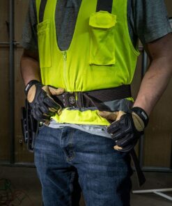 Klein Tools 5225 Tool Belt, Adjustable Electrician Belt is 2-Inch Wide, Adjusts for 48-Inch Waist,Brown Brown 23 71YUamF4qpS