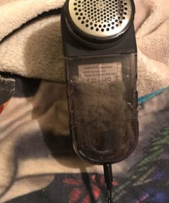 SUPER LINT Best Rated Electric Sweater Shaver Best Fuzz Pill Bobble Remover for Fabric Fleece Curtains Clothes, Black & Silver Batteries or A/C adapter 45 71YUh8kqOcL