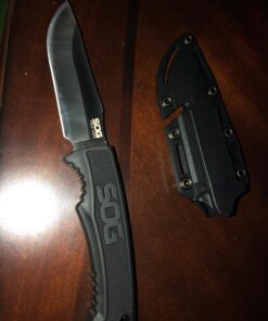 SOG Survival Knife with Sheath - Field Knife Fixed Blade Knives 4 Inch Tactical Knife and Bushcraft Knife w/Full Tang Hunting Knife Blade (FK1001-CP) 29 71YUjS3Y2yL