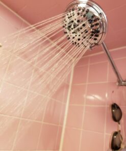 6 Function Adjustable Luxury Shower Head - High Pressure Boosting, Wall Mount, Bathroom Showerhead For Low Flow Showers, 2.5 GPM - Chrome 27 71YUoNCpMDL