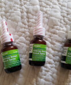 Amazon Basic Care 24-Hour Allergy Relief Nasal Spray, Fluticasone Propionate (Glucocorticoid) 50 mcg, Full Prescription Strength, Non-Drowsy, 0.62 Fl Oz (3 Pack) 0.62 Fl Oz (Pack of 3) 29 71YVX2xQvXL