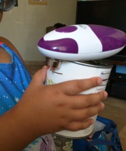 BangRui Smooth Soft Edge Electric Can Opener with One-Button Start and One-Button Manual Stop (Purple) Purple 31 71YWPtLtTYL