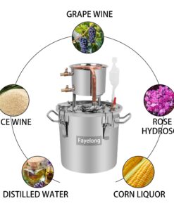 WMN_TRULYSTEP DIY 2 Gal 10 Liters Copper Alcohol Stills Ethanol Still Spirits Boiler Water Distiller 2 Gallon 10 Liters 23 71YWVUs9dRL