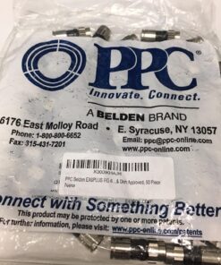 PPC Belden EX6PLUS RG-6 Snap & Seal Outdoor Compression Connector, Comcast, DTV & Dish Approved, 50 Piece 9 71YWos 1qcL