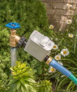 Orbit 21004 B-hyve Smart Hose Faucet Timer with Wi-Fi Hub, Compatible with Alexa,Gray 21004 Faucet Timer with Wi-Fi Hub 28 71YWs22LtbL