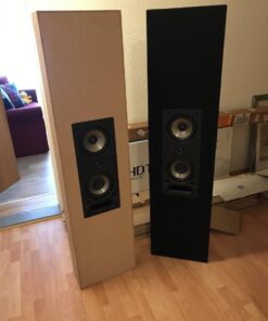 Polk Audio 265-RT 3-way In-Wall Speaker - The Vanishing Series | Easily Fits in Ceiling/Wall | High-Performance Audio - Use in Front, Rear or as Surrounds | With Power Port & Paintable Grille - Black Single 74 71YXUpI rqL