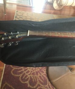 Faswin 41 Inches Guitar Bag Dual Adjustable Shoulder Strap Acoustic Guitar Gig Bag, Guitar Case Waterproof Oxford Cloth 0.3 Inch Thicken Sponge Pad, Black 44 71YZeb4H5dL