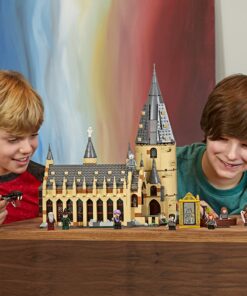 LEGO Harry Potter Hogwarts Great Hall 75954 Building Kit and Magic Castle Toy, Fantasy Creatures, Hermione Granger, Draco Malfoy and Hagrid (878 Pieces) 35 71YZiy6owaL