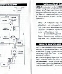 Scosche LOC2SL Line Output Converter Adjustable Amplifier Add On Module for Car Stereo, 2-Channel Signal Sensing Speaker Wire to RCA Adapter with Remote Control Knob, Black 90W 44 71YZuSlkYVL