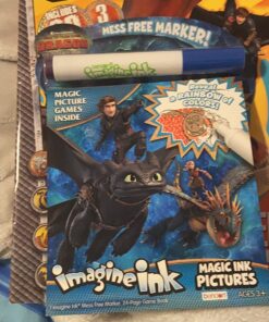 How To Train Your Dragon Coloring Books Super Set -- 2 Books with Stickers and Mess-Free Magic Pen (Party Supplies, Toys and Games) 6 71YaDluN6L
