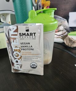SMART Pressed Juice 1-Day Organic Juice Cleanse | Healthy Detox Program | Vegan Vanilla Protein, Green Juice, Beets Juice & Pineapple Chia Cleanse | High Fiber & Vegan 28 71YaHekbbHL