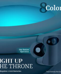 RainBowl Toilet Bowl Night Light with Motion Sensor - Funny Mens Stocking Stuffers 2023 - Unique Cool Gadget - Gag Christmas Gift for Dad, Boyfriend, Husband - White Elephant Gifts Idea, Secret Santa 32 71YaLejCaDL