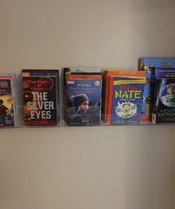 NIUBEE 2 -Packs Kids Acrylic Floating Bookshelf 36 Inch, Clear Bathroom Wall Floating Shelves, Invisible Wall Bookshelves Ledge Book Shelf, 50% Thicker with Free Screwdriver 36inches 31 71YaRQbqzOL