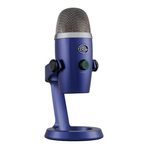 Logitech for Creators Blue Yeti Nano USB Microphone for Gaming, Streaming, Podcasting, Twitch, YouTube, Discord, Recording for PC and Mac, Plug & Play -Vivid Blue Vivid Blue