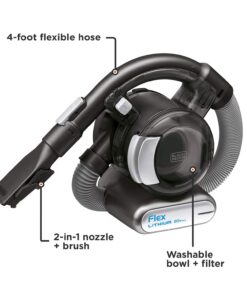 BLACK+DECKER 20V MAX Flex Handheld Vacuum with Stick Vacuum Attachment and Pet Hair Brush, Cordless Rechargeable (BDH2020FLFH) Stick Vac Kit & Brush Only 22 71YanTB83AL