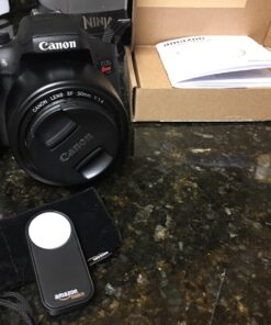 Amazon Basics Wireless Remote Control for Specific Canon Digital SLR Cameras, Black, 0.28" x 1.10" x 3.36" 41 71YanlFWbRL