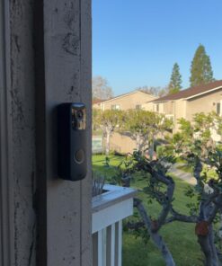 Blink Video Doorbell | Two-way audio, HD video, motion and chime app alerts and Alexa enabled — wired or wire-free (Black) Black Video Doorbell Standalone 45 71Yb4mg6O2L