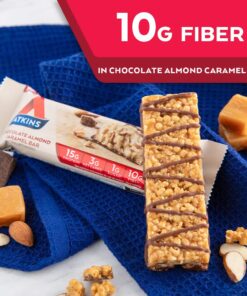 Atkins Chocolate Almond Caramel Bar, Keto-Friendly, Gluten Free with Real Almond Butter, 5 Count (Pack of 1) 5 Count (Pack of 1) 10 71YcDPOgzvL