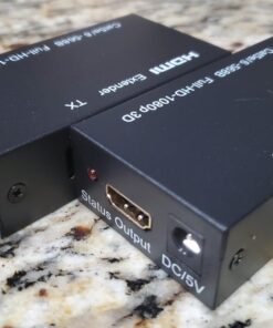 HDMI Extender, 1080P HDMI Transmitter and Receiver Up to 60 Meters(196ft), HDMI Ethernet Sender Repeater Over Singal RJ45 Cat5e/Cat6/Cat7 Ethernet LAN Cable, HDMI to RJ45 and RJ45 to HDMI Transmitter 61 71YcjoVRCQL