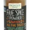 Frontier Co-op Five Spice Seasoning, 1.92 Ounce, Cinnamon, Fennel Seed, Cloves, Star Anise & White Pepper, Non GMO, Kosher