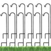 Ashman Shepherd's Hooks 35 Inch (12 Pack), Black, Made of Premium Metal for Hanging Solar Lights, Bird Feeders, Mason Jars, Christmas Lights, Lanterns, Garden Stakes and Wedding Décor. 12 Pack 32 71YdSyraRbL