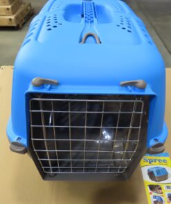 MidWest Homes for Pets Pet Carrier: Hard-Sided Dog /Cat Carrier, Small Animal Carrier in Blue, Dims 17.91 L x 11.5 W x 12 H for Tiny Dog Breeds, Perfect Dog Kennel Travel Carrier for Quick Trips 19-Inch "Toy" Dog Breeds 29 71Ye ilMXWL