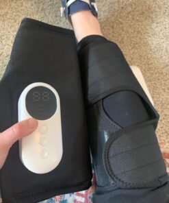 LINGTENG Leg Massager for Circulation and Pain Relief, Calf Air Compression Massager with Heat, Leg Massager with 3 Intensities, 3 Modes, Easy to use, Muscle Relaxation, Gifts (Pair) Gray 75 71YeDuLKS3L