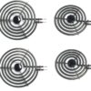 SoB 4 Pack MP22YA Electric Range Burner Element Unit Set - 2 pcs MP15YA 6" and 2 pcs MP21YA 8" Replacement for Hardwick & Jenn Air & Kenmore & Maytag & Norge & Whirlpool Stove Burners 11 71YeG1mju4L