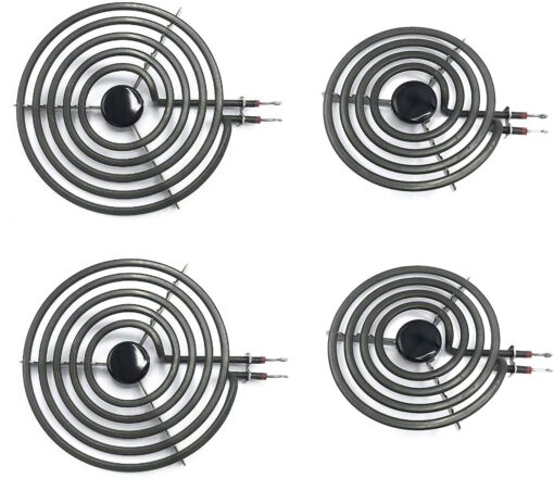 SoB 4 Pack MP22YA Electric Range Burner Element Unit Set - 2 pcs MP15YA 6" and 2 pcs MP21YA 8" Replacement for Hardwick & Jenn Air & Kenmore & Maytag & Norge & Whirlpool Stove Burners