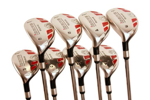 Left Handed Women's Golf All Ladies iDrive Hybrids Complete Full Set which Includes: #3, 4, 5, 6, 7, 8, 9, PW. Lady Flex New Utility L Flex Clubs