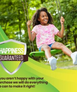 Swurfer Kick Stand Up Outdoor Surfing Tree Swing for Kids Up to 150 Lbs - Hang from Up to 10 Feet High - Includes 24"" SwingBoard, Rope & Handles Green 20 71YfL18SMUL 1