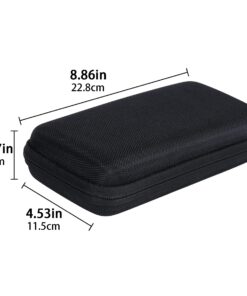 co2CREA Hard Case Compatible with Texas Instruments TI-84 Plus CE/TI-84 Plus/TI-Nspire CX II CAS/TI-Nspire CX II/TI-83 Plus/TI-89 Titanium/TI-85 / TI-86 Color Graphing Calculator, Black All Black Case 15 71YfleQW3DL