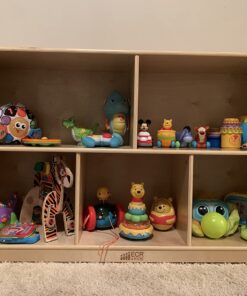 ECR4Kids 5-Compartment Mobile Storage Cabinet, 30in, Classroom Furniture, Natural Classic 43 71YgKdEws0L