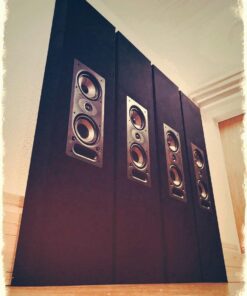 Polk Audio 265-RT 3-way In-Wall Speaker - The Vanishing Series | Easily Fits in Ceiling/Wall | High-Performance Audio - Use in Front, Rear or as Surrounds | With Power Port & Paintable Grille - Black Single 73 71YgWl9ewL