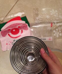 Kayaso Round Cutters in Graduated Sizes, Stainless Steel, 12 Pc Set (Plain Edge) 21 71YgfxTpbwL