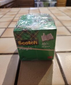 Scotch Magic Tape, Invisible, Repair Christmas Cards and Use as Holiday Gift Wrap Supplies for Christmas, 4 Tape Rolls No Dispenser 33 71Yh3oa6SnL