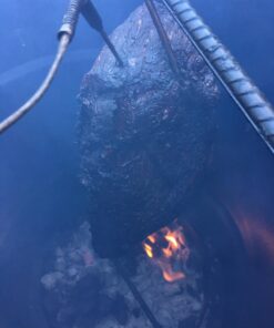 Pit Barrel Cooker Classic Package - 18.5 Inch Drum Smoker | Porcelain Coated Steel BBQ Grill | Includes 8 Hooks, 2 Hanging Rods, Grill Grate and More 86 71YhIaGrdL