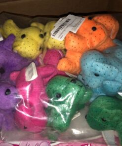 Plush Neon Dogs (1 dozen) - Bulk, Assorted Colors 19 71YhQMlfqdL