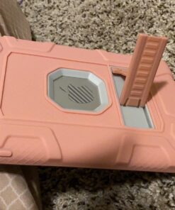 iPad Mini 5 Case, iPad Mini 4 Case, Hybrid Three Layer Armor Shockproof Rugged Drop Protection Cover Case Built with Kickstand for iPad Mini 4/5 7.9 Inch Rose gold+Gray 48 71YhmJWL1iL