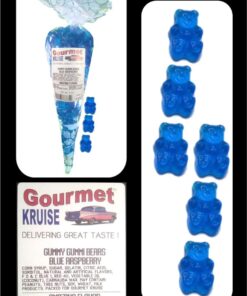 Albanese Blue Raspberry Gummi Bears 5lb Bag With Blue Raspberry Gummy Gourmet Kruise Signature Gift Bag 11 OZ (NET WT 5 LBS.11OZ) 2 Item Bundle 5 71Yj4S2F qL