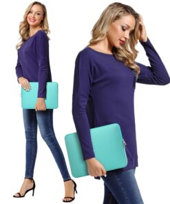 CCPK Laptop Sleeve for 13 Inch MacBook Air Pro M1 Hp 14 Inch Laptop (Narrow Bezel) Chromebook 14" Pavilion 360 Cover Acer ASUS Lenovo Yoga Flex 14 in Computer Bag Carrying Case 14 Inch Neoprene, Mint 13.3 in Mint Green 17 71Yj7BdVs7L