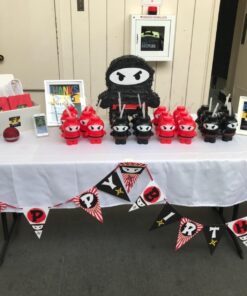 Ninja Happy Birthday Banner Pennant - Ninja Party Banner - Made in The USA 8 71YjlLY8UCL