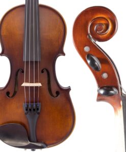 Alternative view of Bunnel Pupil Violin Outfit 4/4 Full Size By Kennedy Violins - Carrying Case and Accessories Included - Solid Maple Wood and Ebony Fittings