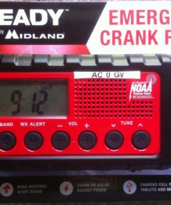 Midland - ER310, Emergency Crank Weather AM/FM Radio - Multiple Power Sources, SOS Emergency Flashlight, Ultrasonic Dog Whistle, & NOAA Weather Scan + Alert (Red/Black) 35 71YkiCI8o3L