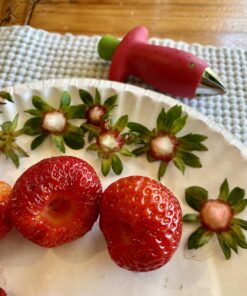 Chef'n Original Stem Gem Strawberry Huller, Red/Green - 37 71YlcHitxrL