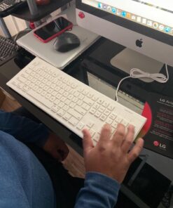 Macally Full Size USB Wired Keyboard for Mac and PC - Plug & Play Wired Computer Keyboard - Compatible Apple Keyboard with 15 Shortcut Keys for Easy Controls & Navigation of Macbook Pro/Air, iMac Wired USB 29 71Ym2AxAcnL