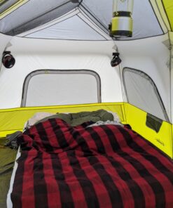 Sleepingo Double Sleeping Bags for Adults Backpacking, Camping, or Hiking - Waterproof Queen Sleeping Bags for Adults or Teens - Truck, Tent, Sleeping Pad Deep green 59 71YmNJiqGxL